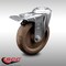 Service Caster 4 Inch SS High Temp Glass Filled Nylon Bolt Hole Caster with Total Lock Brake SCC-SSBHTTL20S514-GFNSHT - alternate 3